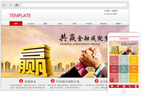 金融保險網(wǎng)站模板
